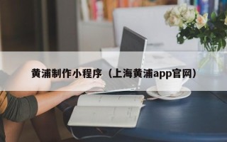肇东黄浦制作小程序（上海黄浦app官网）