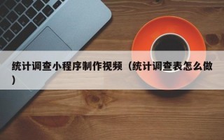 肇东统计调查小程序制作视频（统计调查表怎么做）