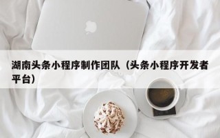 肇东湖南头条小程序制作团队（头条小程序开发者平台）